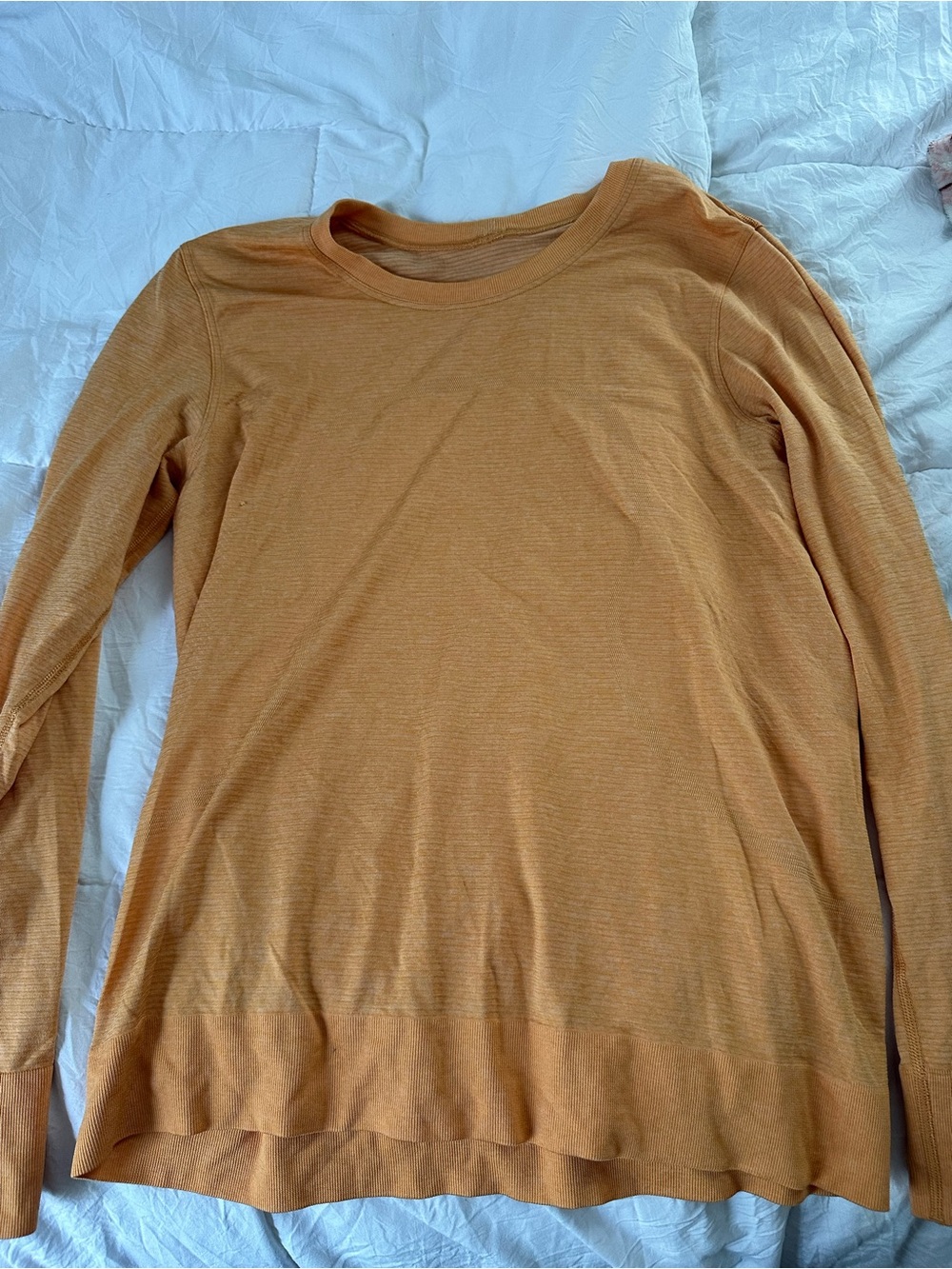 lululemon athletica Lightweight Long-Sleeve Crew in Mustard